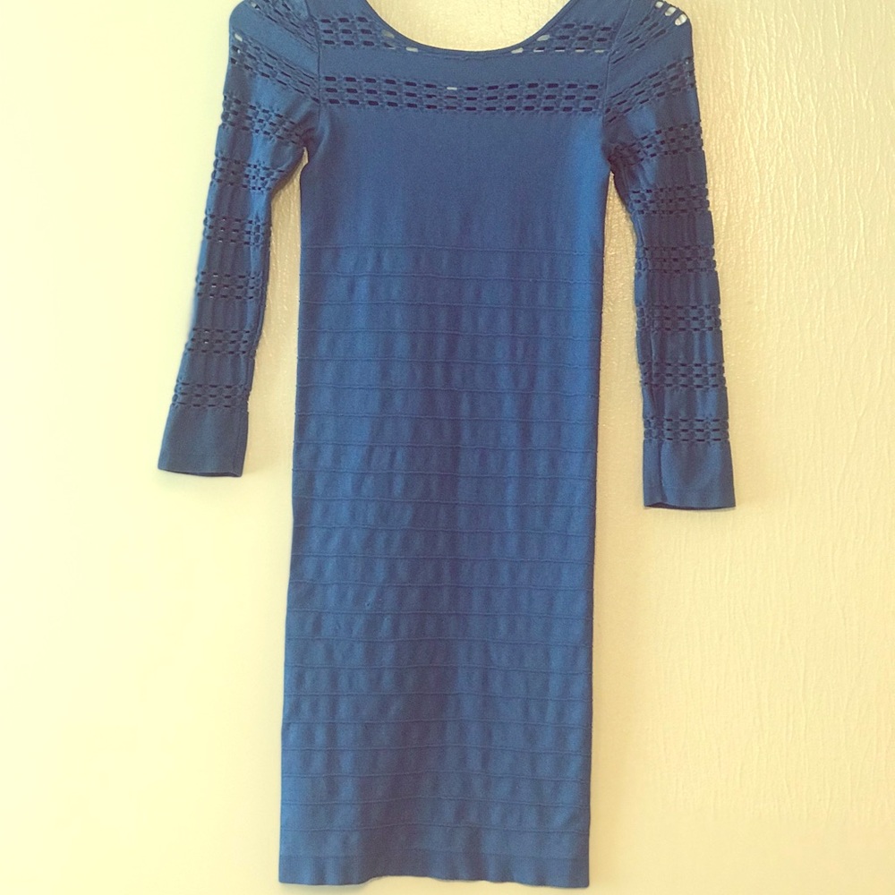 Bebe Blue Bodycon Dress
